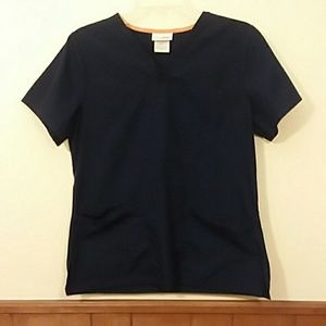 Navy Scrubstar Scrub Top size Small